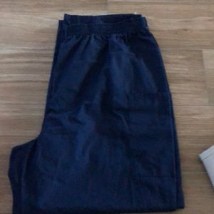 Xl petite navy scrub pants new without tags